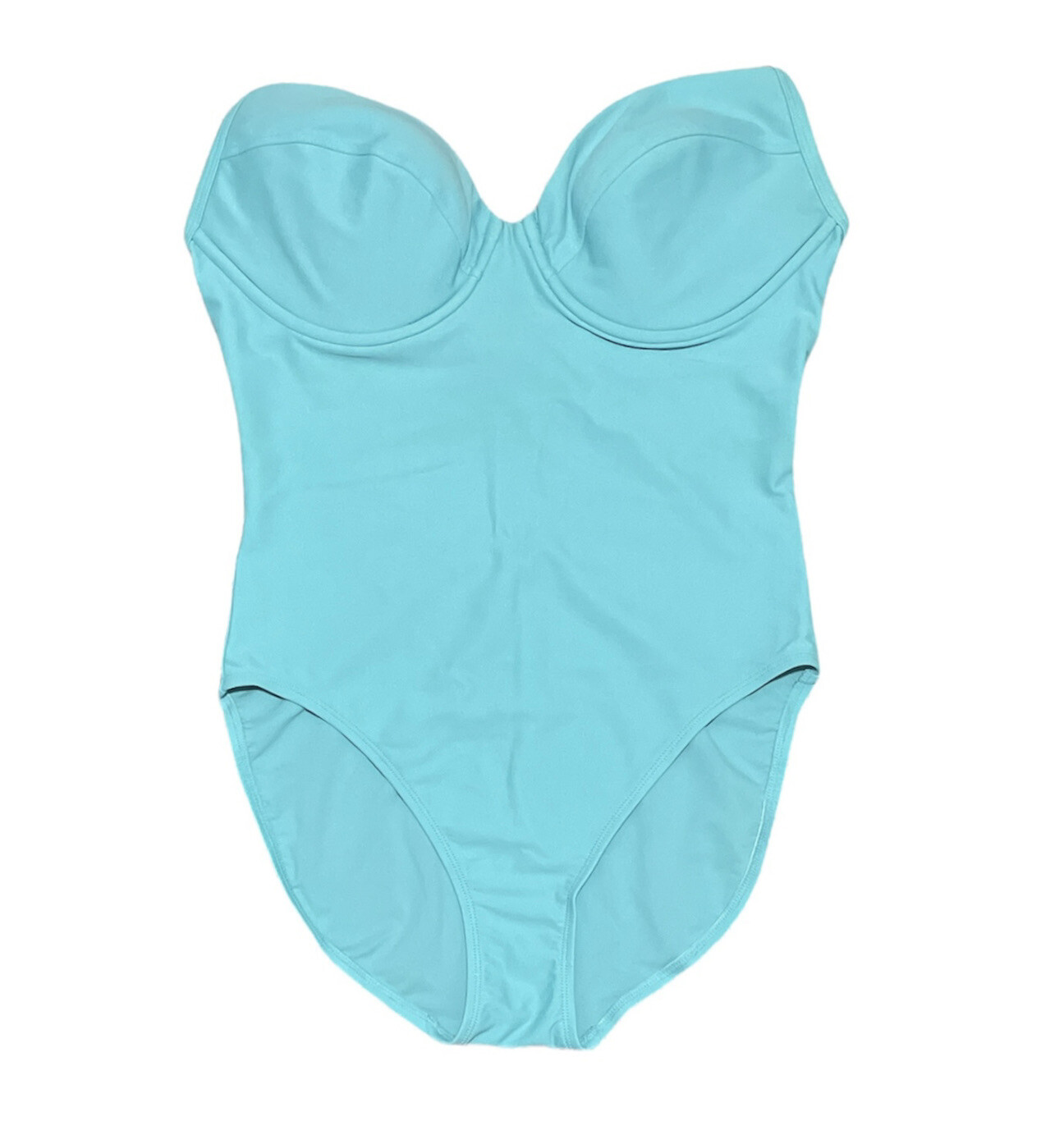 Victoria’s Secret Blue Strapless One Piece Swimsuit … Gem