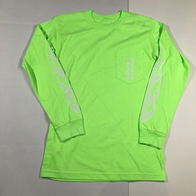 neon green flame shirt