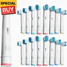 Aster Replacement Toothbrush Heads - 16 Pack, Compatible with Oral-B Braun Profe