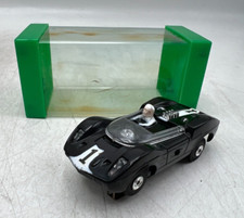 Aurora 1431 Tjet Thunderjet Ho Slot Car Black Flamethrower Mclaren Elva w/ Case