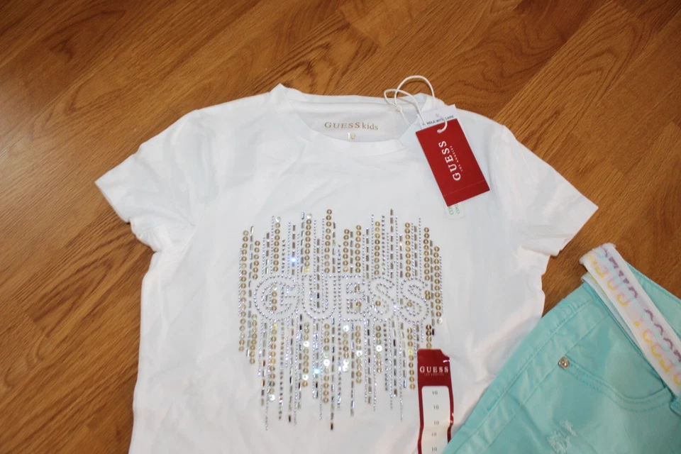 NUEVO CON ETIQUETAS NIÑAS ADIVINA TALLA 10 PANTALONES, CAMISA BLING Foto 2 de 4