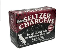 Mr. Fizz Leland 8-gram CO2 Seltzer Charger Cartridges Pack of 10 NEW