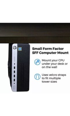 HumanCentric Adjustable SFF Computer Mount - Under Desk and Wall Mount Bracke...