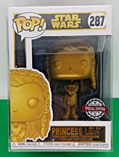 Funko Pop! Star Wars Princesa Leia Edición Especial Oro (Australia) #287