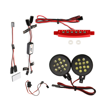 CNC Rot Heck LED Side Spot Light Lampe und Controller für 1/5 HPI RV BAJA 5B SS