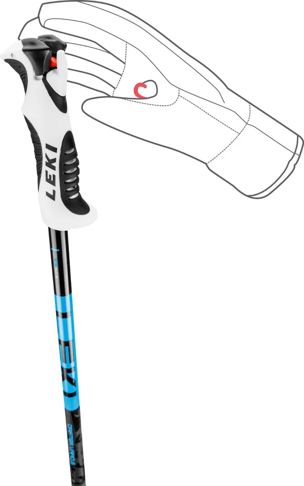 LEKI Drifter Vario S - 65364101 - Enfants Bâtons de Ski - Réglable 90 - 120 CM - Photo 2/4