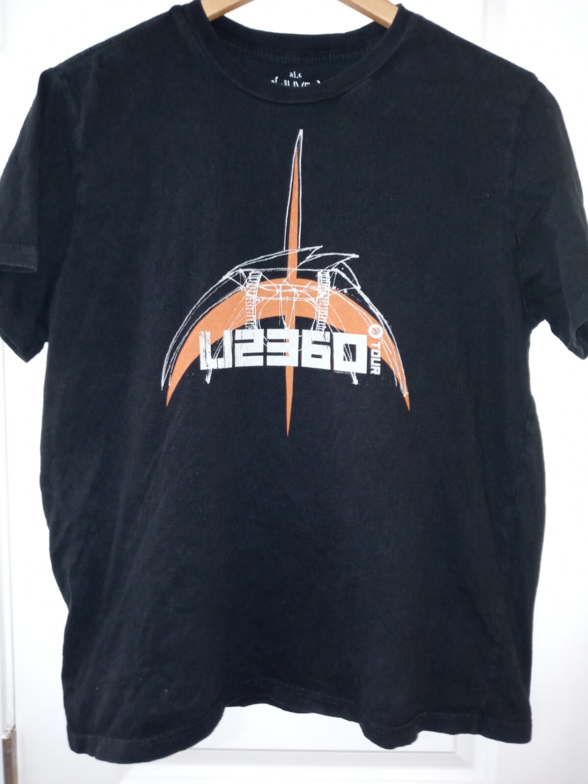 U2 360 Degree Tour 2009 Concert Souvenir Black T Shirt Size L