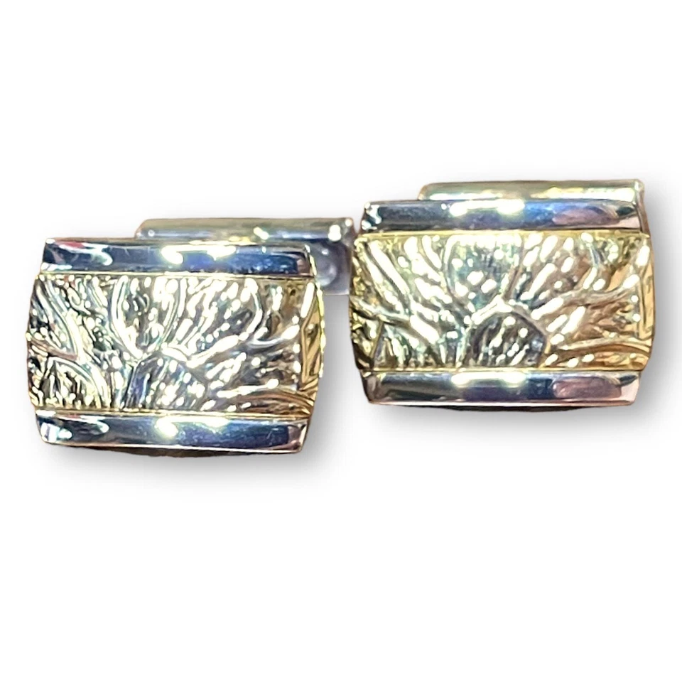 Gemelos Kenneth Cole para hombre tono dorado y plateado diseñador bala coleccionable Foto 2 de 4