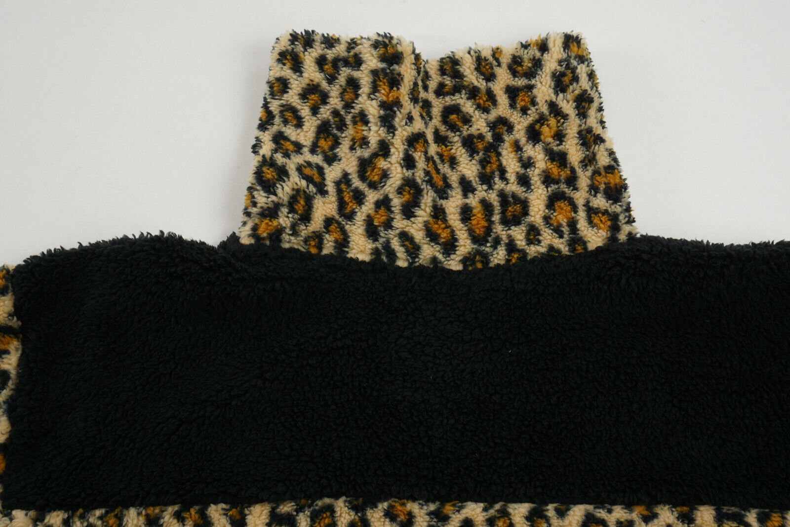 BP Women's Small Tan Dale Big Spot Leopard Fleece… - image 8