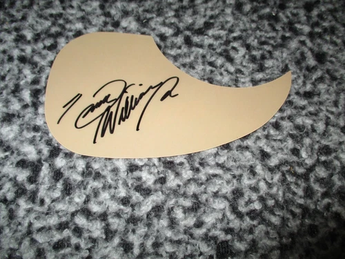 Singer HANK WILLIAMS JR Signed Acoustic Guitar Pickguard MUSIC AUTOGRAPH 1