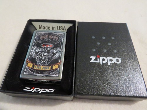 Sweet Ride Hard Live Free Engine Auto Enthusiast Zippo Lighter - Picture 2 of 2