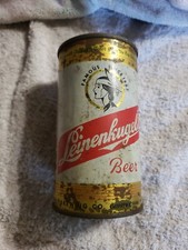 empty-original LEINENKUGEL'S BEER flat top can CHIPPEWA FALLS WI big eddy spring