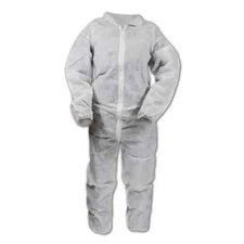 25 Protective Coveralls Cleaning Spray Painting Hazmat Insulation Bunny Suits LG