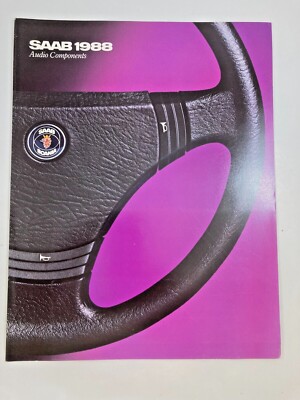 1998 Saab ~ Sales Brochure ~ Showroom Pamphlet ~ Audio Components