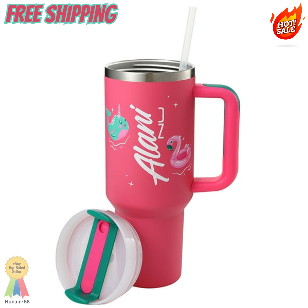 Alani Nu Travel Tumbler, 40oz - Pink BPA Free Material Dishwasher safe