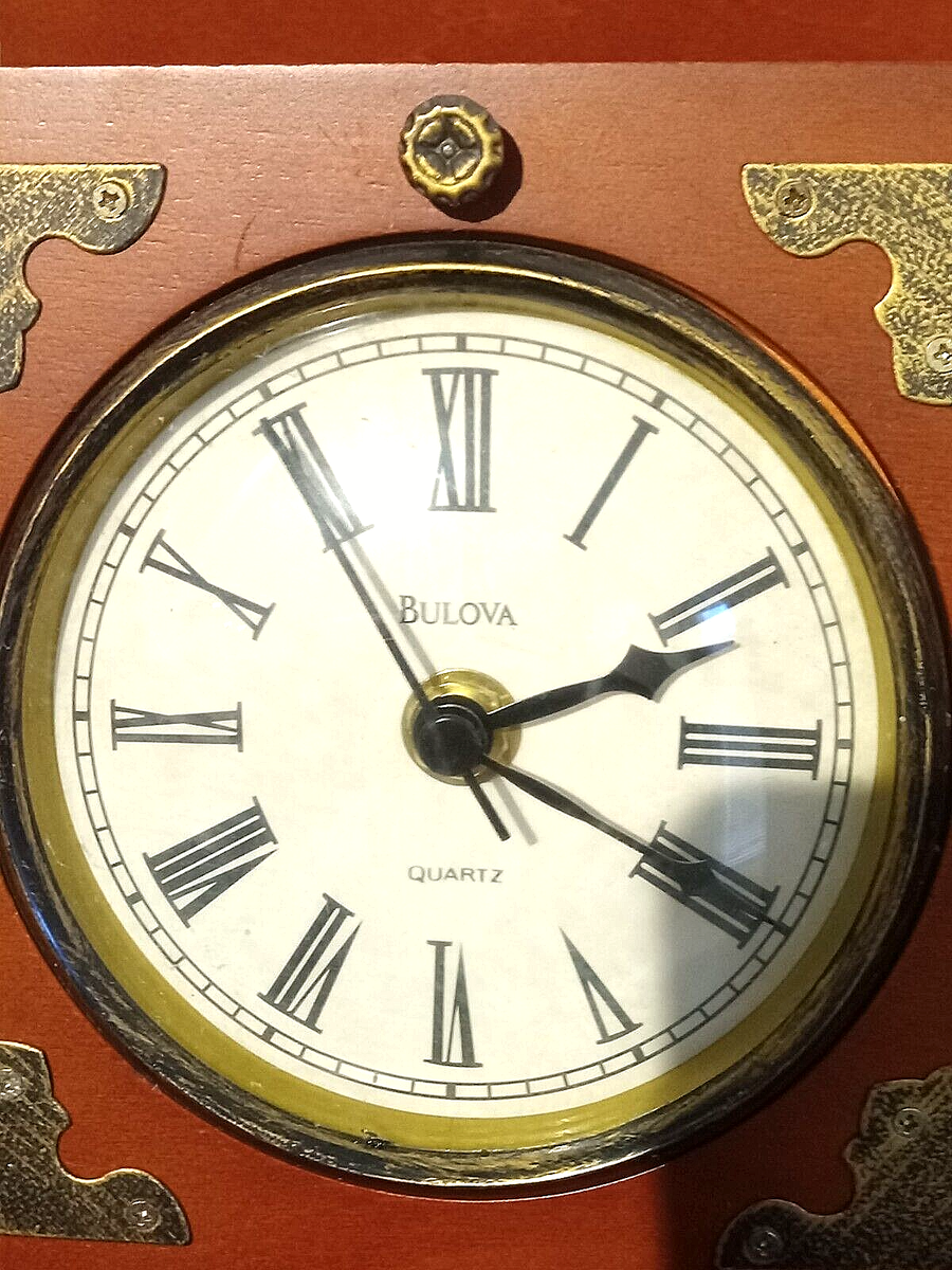Bulova Tabletop/Mantle Clock Treasure Box, B7450 | eBay