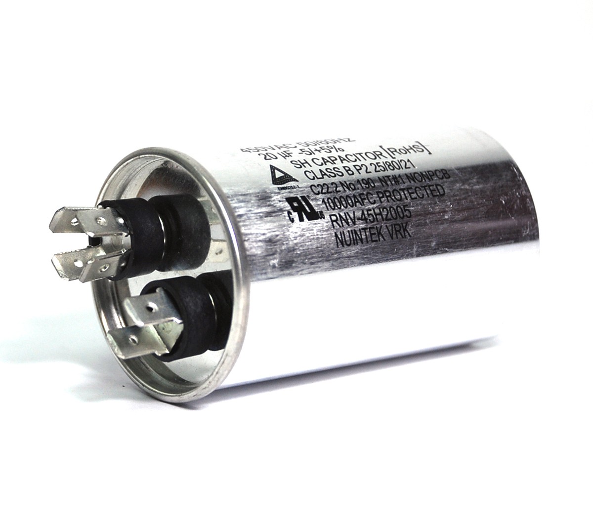 1x AC Start Running SH Capacitor 20uF 450VAC ±5% 50/60Hz UL