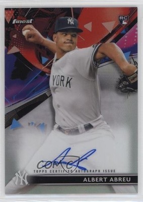 2021 Topps Finest Albert Abreu #FA-AA Rookie Auto RC 1rb3