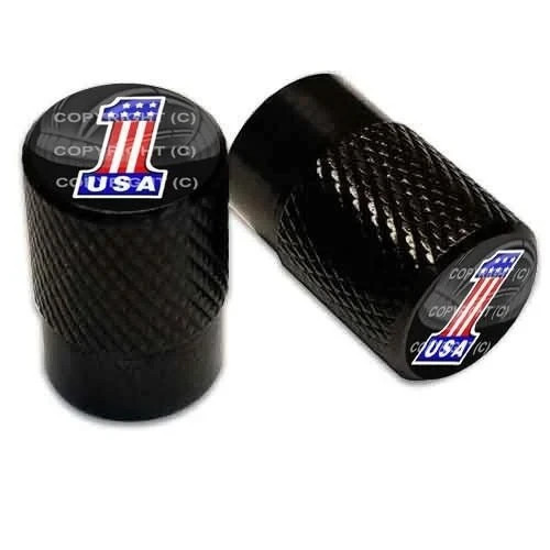 New - Lot of 2 HALEY-DAVIDSON MOTORCYCLE Knurled Aluminum Valve Tire Stem Cap