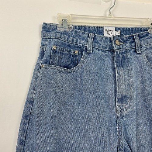 Princess Polly Two Tone Straight Leg Jeans Womens Size 6 - Picture 2 of 9