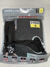 32 Degrees Heat Women's Base Layer Pant Ultra Light 2Pk Black Small
