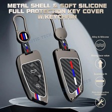 Gunmental Remote Zinc Alloy Key Fob Cover Holder For Bmw X1 X2 X3 X4 X5 X6 Z4