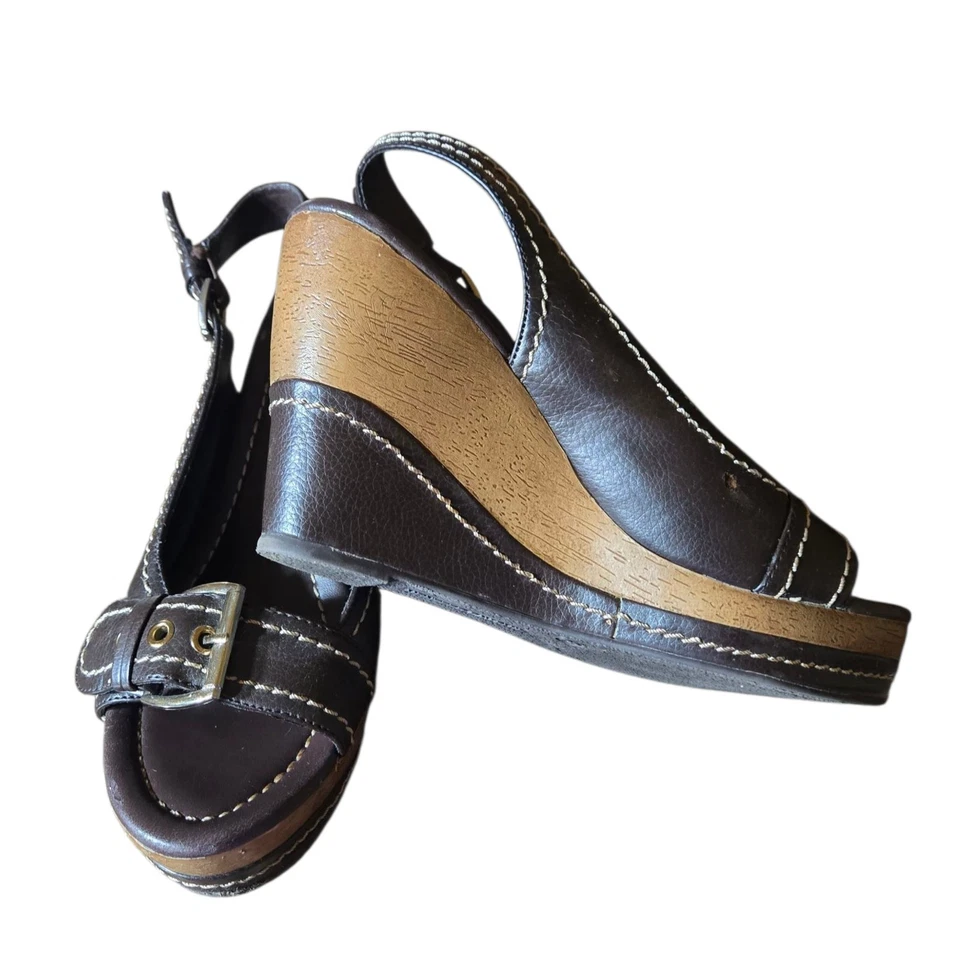 Sandalias de cuña Montego Bay Club marrón beige talla 8 Foto 3 de 4