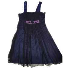 Simply Vera by Vera Wang dress blue, purple and black satin size 12