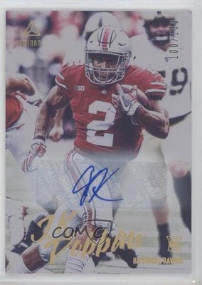 2020 Panini Luminance Rookies Gold 100/100 JK Dobbins #115 Rookie Auto RC 00jz