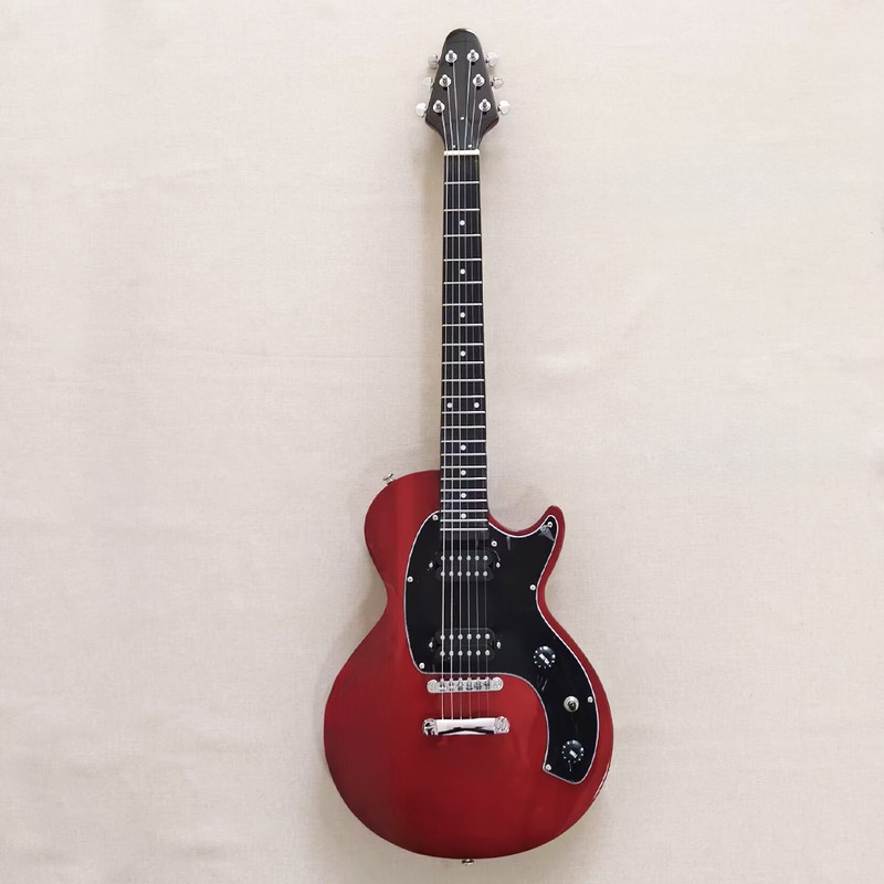 6 String Electric Guitar Rosewood Fretboard In Red Humbucker Pickup Fixed Bridge