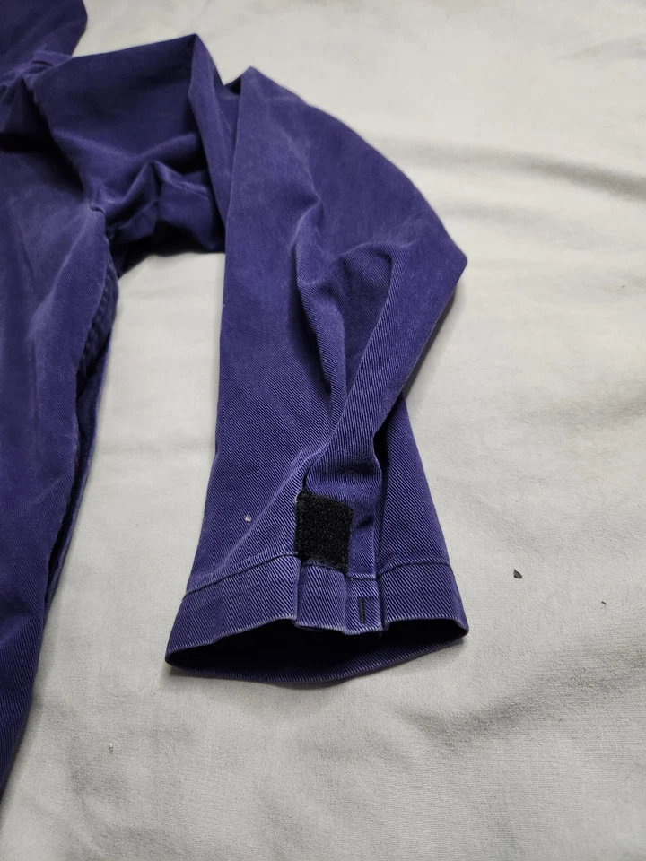 Bulwark FR Flame Resistant Canvas Jacket Hoodie Mens Size 2XL Navy Blue Workwear - Image 4 of 4