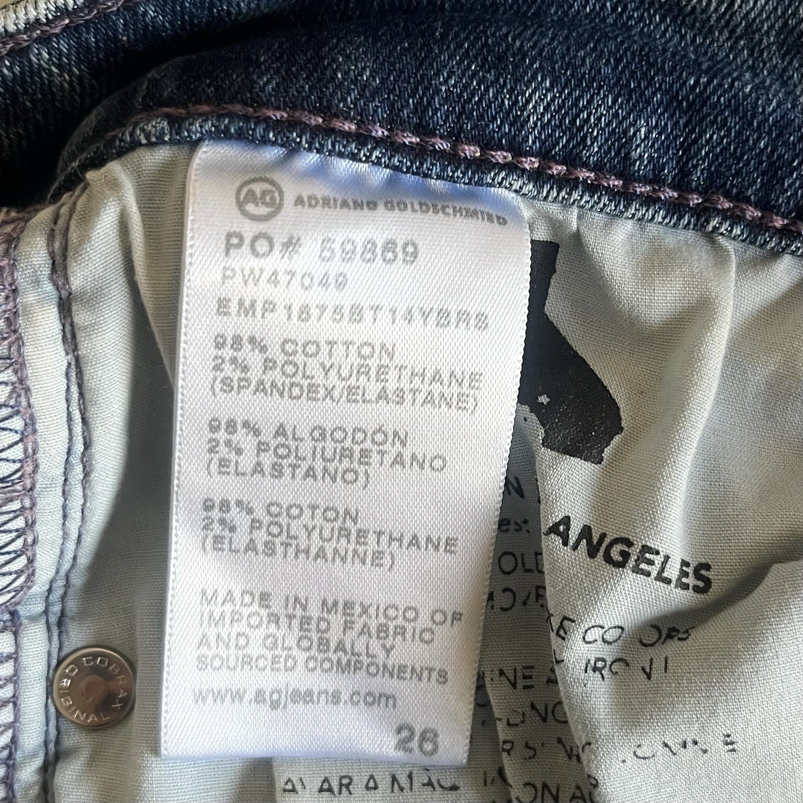 AG Adriano Goldschmied Mari Mid Rise Slim Straight Jeans Size 26 NWT thumbnail 11