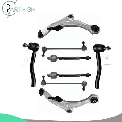 8x Front Control Arm and Ball Joint Tie Rod Sway Bar For 2009-2014 NISSAN MAXIMA