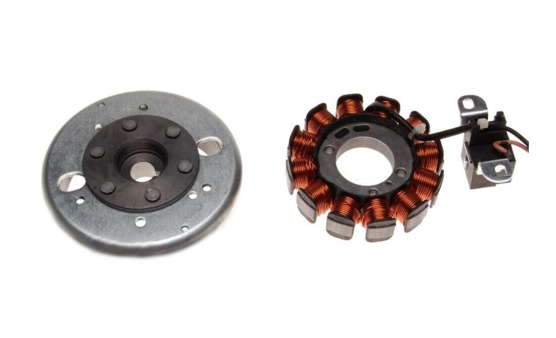 Alternateur stator et rotor 12V 180W avec 12 bobines pour roue polaire de moto