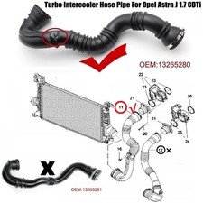 Für Opel Ladeluftschlauch Ladeluftkühler Astra J Vauxhall Astra Mk VI 13265280..