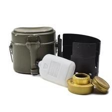 Original Austrian mess kit Swedish stove burner windshield set camping cookware