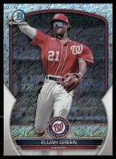 Elijah Green 2023 Bowman Chrome Prospects Shimmer Washington Nationals #BCP-214