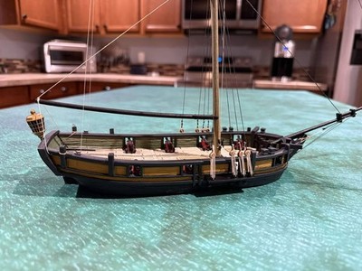 28mm Sloop - Pike & Shot Renaissance Pirates - Turner Miniatures - Bermuda Sloop