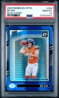 2024 Panini Donruss Optic #209 Bo Nix Blue Hyper Rated Rookie RC PSA 10