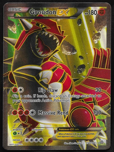 Pokemon Groudon EX (150 Full Art) 150/160 XY-Primal Clash Holo LP
