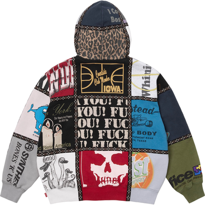 トップス Supreme x Number (N)ine Patchwork Zip Up Supreme x Number (N)ine Patchwork Zip Up Hooded Sweatshirt Multi