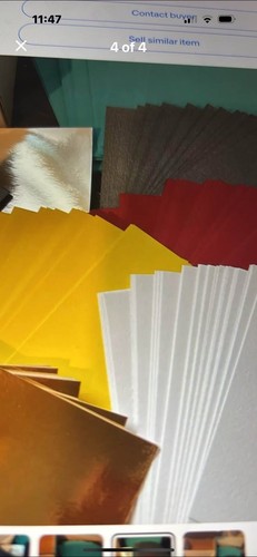 Schachtel mit verschiedenen Bastelkarten, ideal für alle Bastelarbeiten
