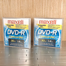 Maxell DVD-R Camcorder Mini Discs 1.4GB 30 Min Recordable 2-Pack Jewel Case