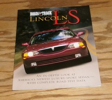 Original 2000 Lincoln Ls Road Track Guide Sales Brochure