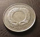 2000 Family Canada 25 Cents Elizabeth II Quarter Coin 25 Cent