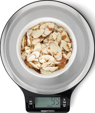 Digital Kitchen Food Scale 11 lb LCD Display Tare Function Black Stainless Steel