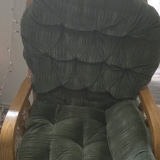 Green Upholstered Glider Chair