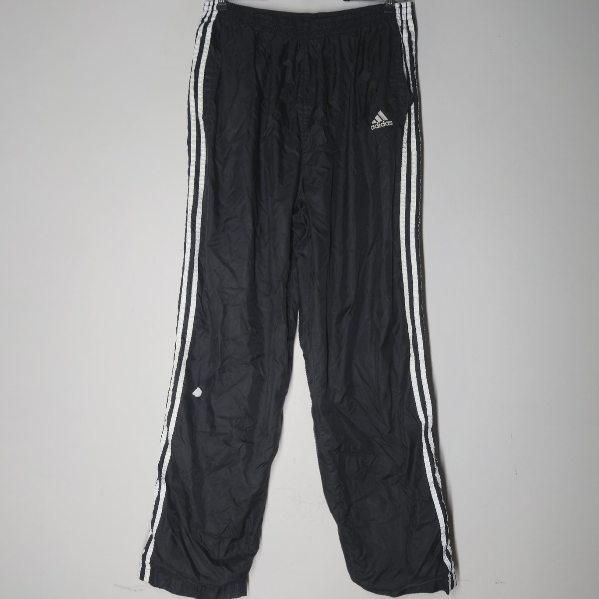 パンツ adidas vintage pants Vintage Adidas Track Pants Men's Size XL Black Tear Away Snap Leg