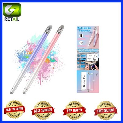 Creative 2PCS Stylus Pens - Soft Fiber Tips for Effortless Writing & Drawing
