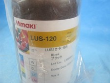 GENUINE MIMAKI LUS-120 BLACK UV INK 1000ML WITH CHIP - LUS12-K-BA EXP 2025.01.08